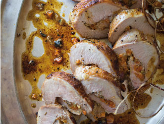 Apricot Stuffed Pork Roast